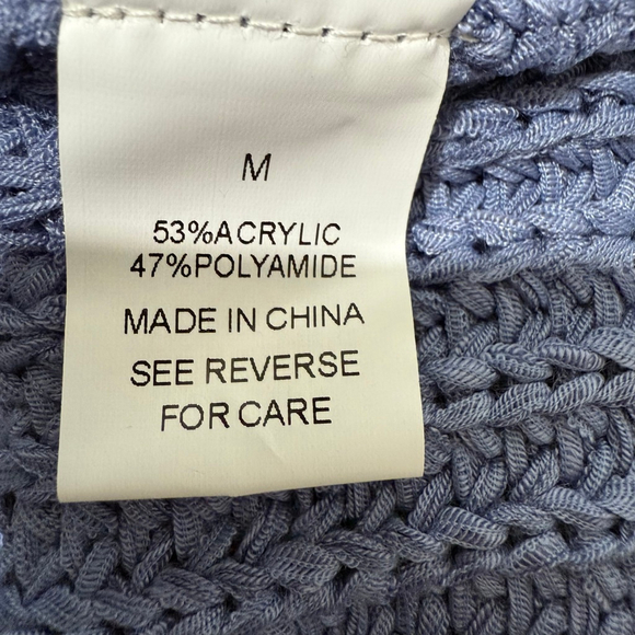 NEW Women's Piper & Scoot Button-Up Vest Blue/Gold Size M - Picture 7 of 12